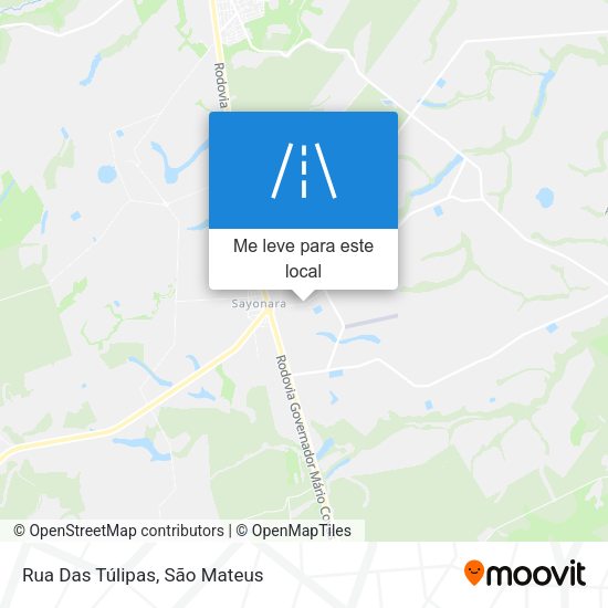 Rua Das Túlipas mapa