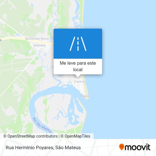 Rua Hermínio Poyares mapa