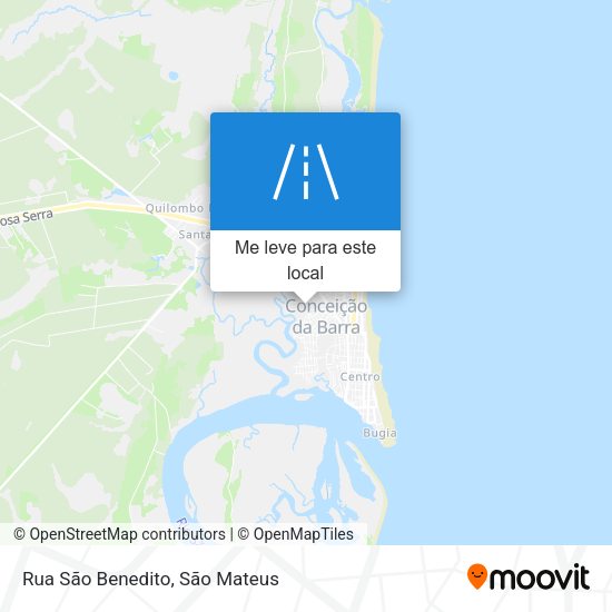 Rua São Benedito mapa