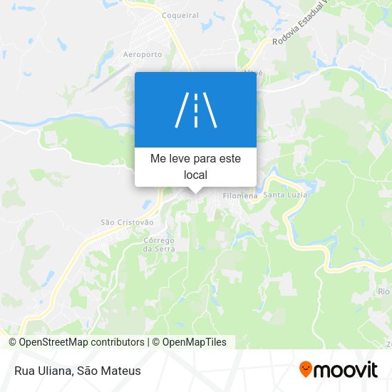 Rua Uliana mapa