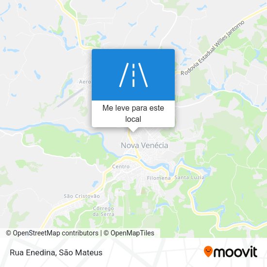 Rua Enedina mapa