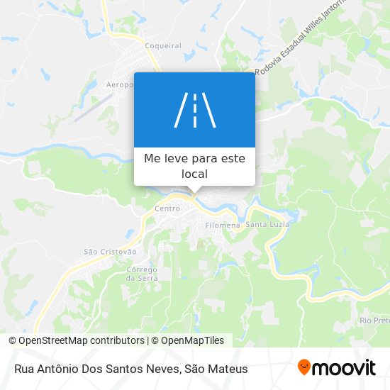 Rua Antônio Dos Santos Neves mapa