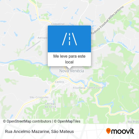 Rua Ancelmo Mazarine mapa