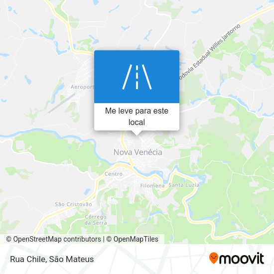 Rua Chile mapa