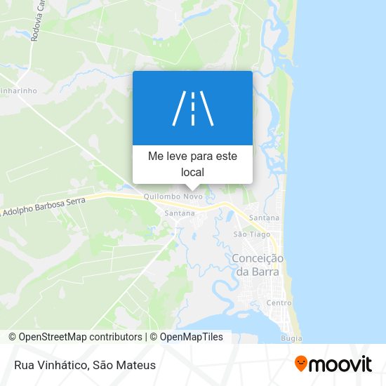 Rua Vinhático mapa
