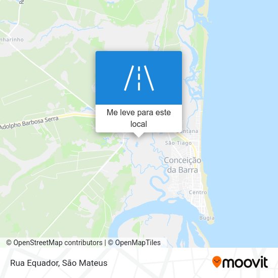 Rua Equador mapa