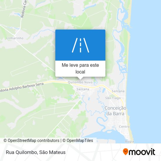 Rua Quilombo mapa
