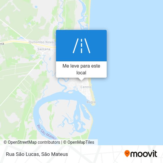Rua São Lucas mapa