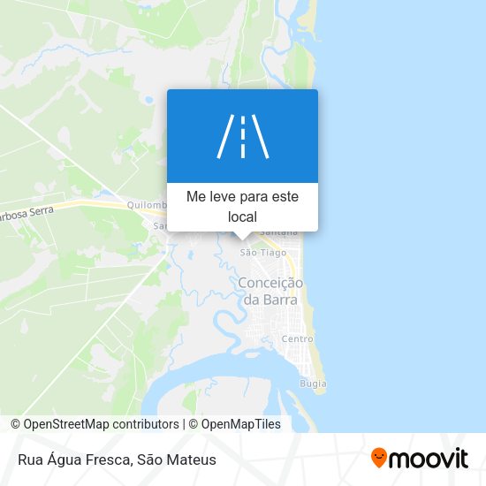 Rua Água Fresca mapa