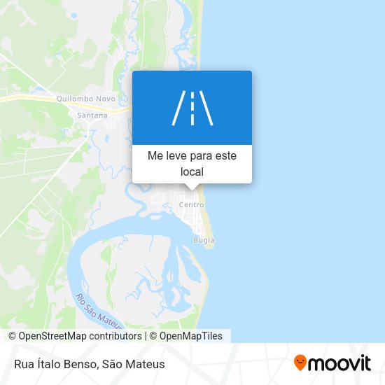 Rua Ítalo Benso mapa