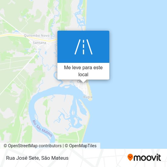 Rua José Sete mapa