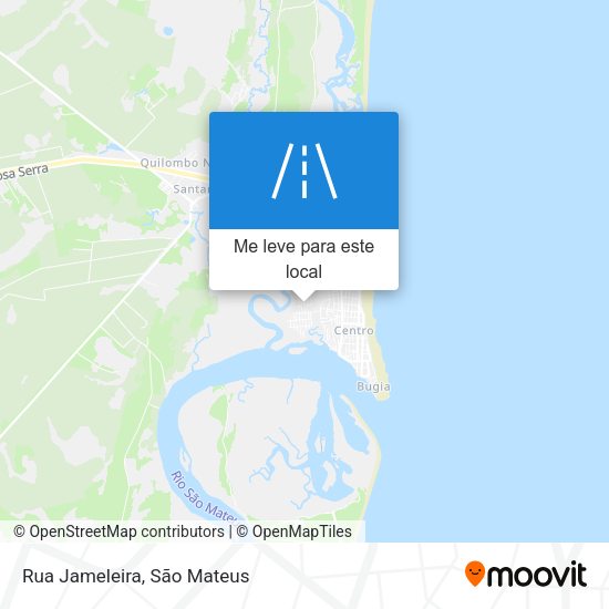 Rua Jameleira mapa
