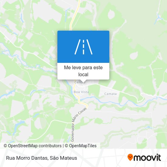 Rua Morro Dantas mapa