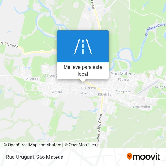 Rua Uruguai mapa