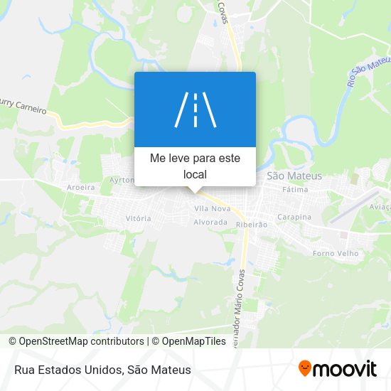 Rua Estados Unidos mapa