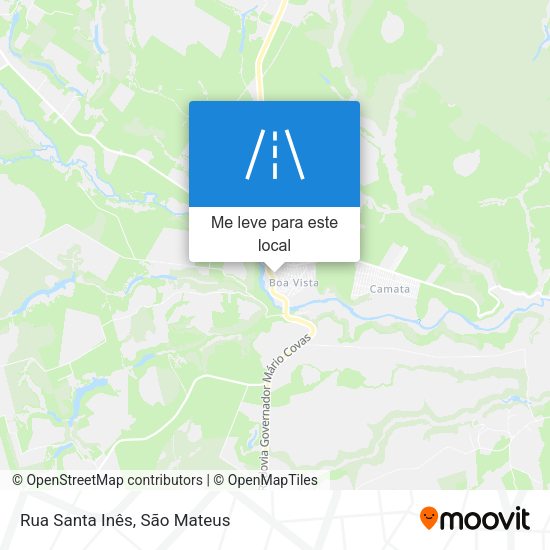 Rua Santa Inês mapa