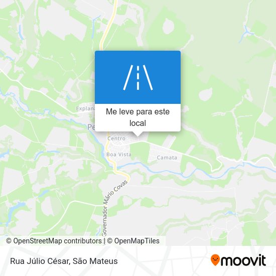 Rua Júlio César mapa
