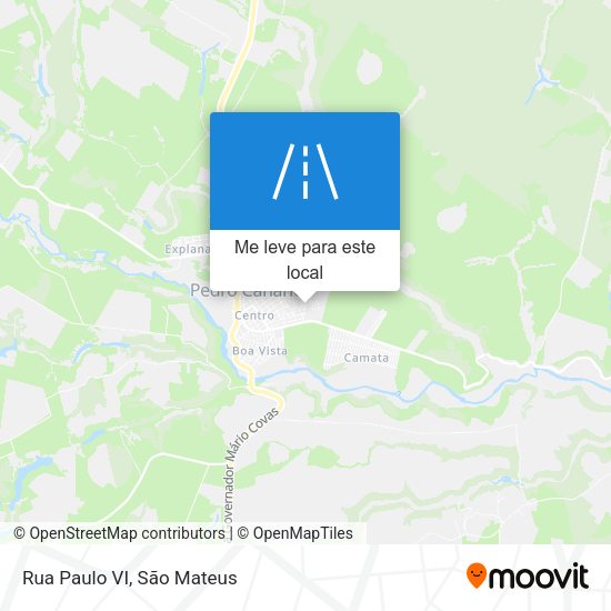Rua Paulo VI mapa