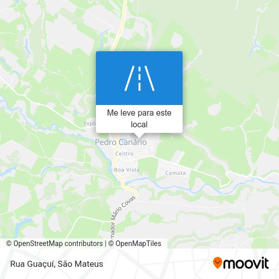 Rua Guaçuí mapa
