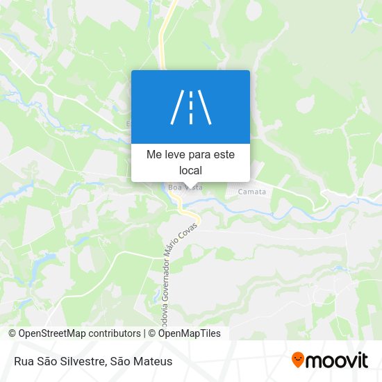 Rua São Silvestre mapa