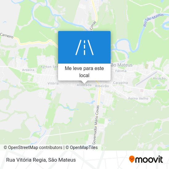 Rua Vitória Regia mapa