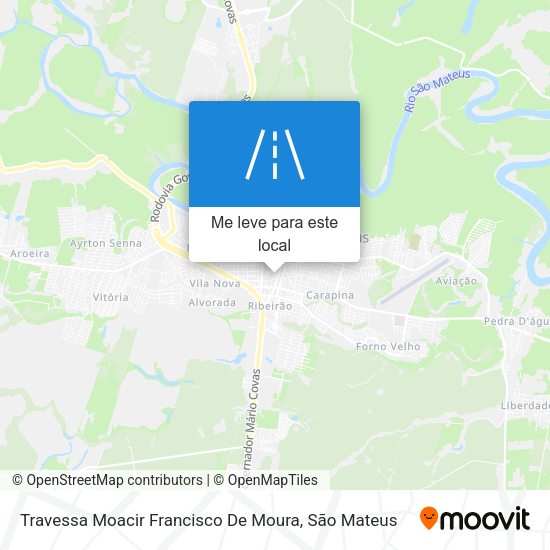 Travessa Moacir Francisco De Moura mapa