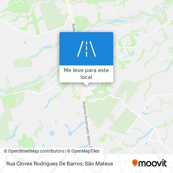 Rua Cloves Rodrigues De Barros mapa