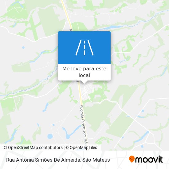 Rua Antônia Simões De Almeida mapa