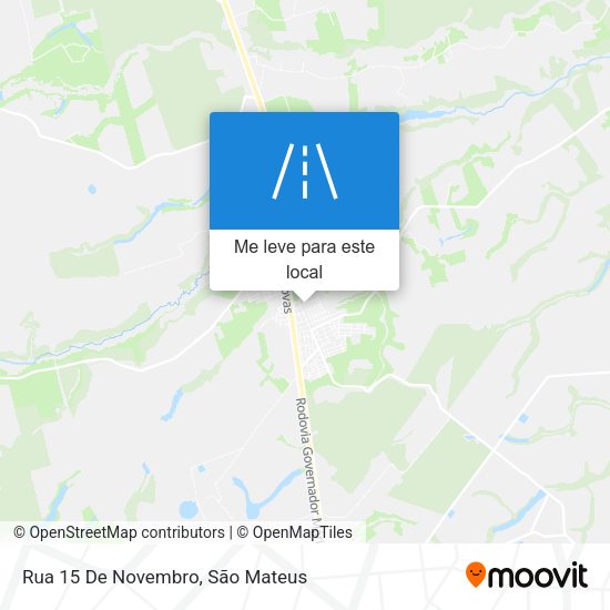 Rua 15 De Novembro mapa