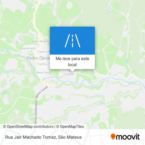Rua Jair Machado Tomaz mapa