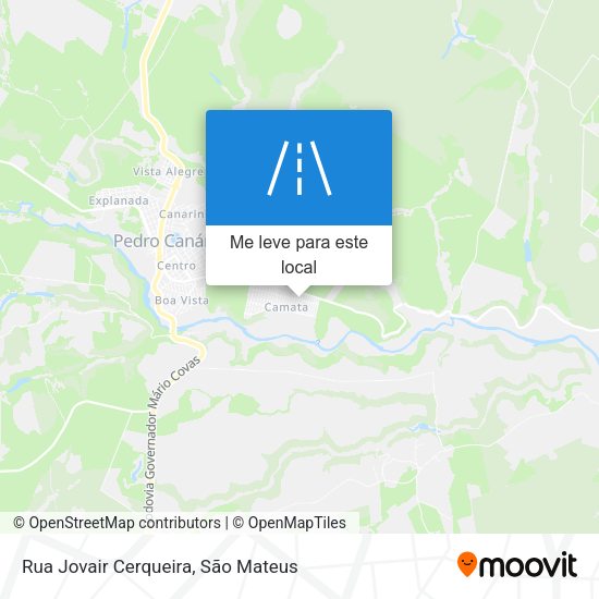 Rua Jovair Cerqueira mapa
