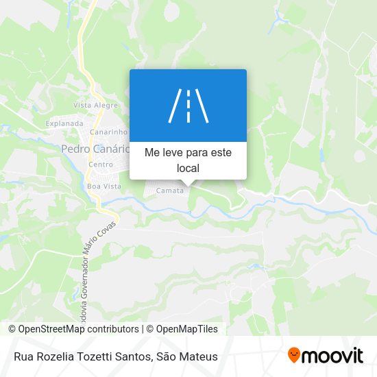 Rua Rozelia Tozetti Santos mapa