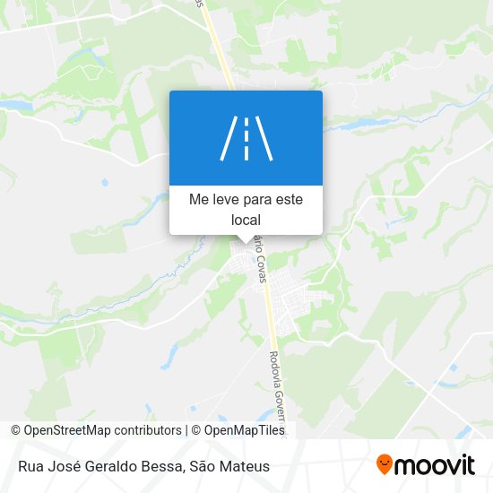 Rua José Geraldo Bessa mapa