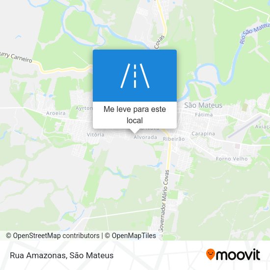 Rua Amazonas mapa
