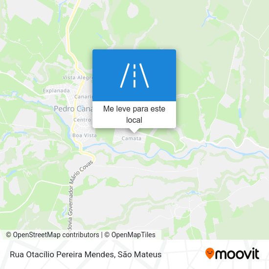 Rua Otacílio Pereira Mendes mapa