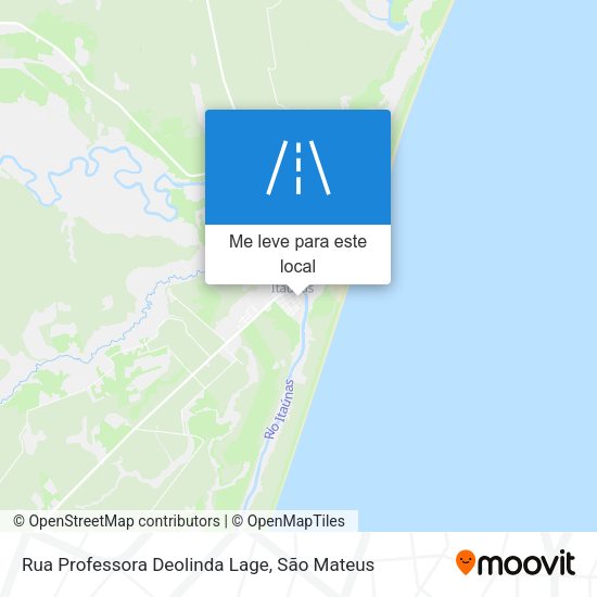 Rua Professora Deolinda Lage mapa