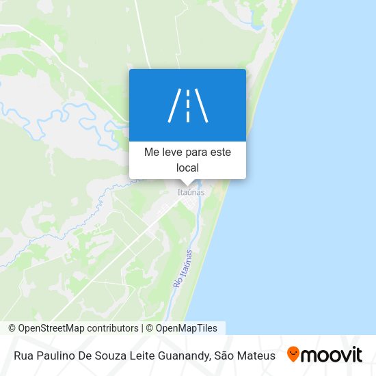 Rua Paulino De Souza Leite Guanandy mapa