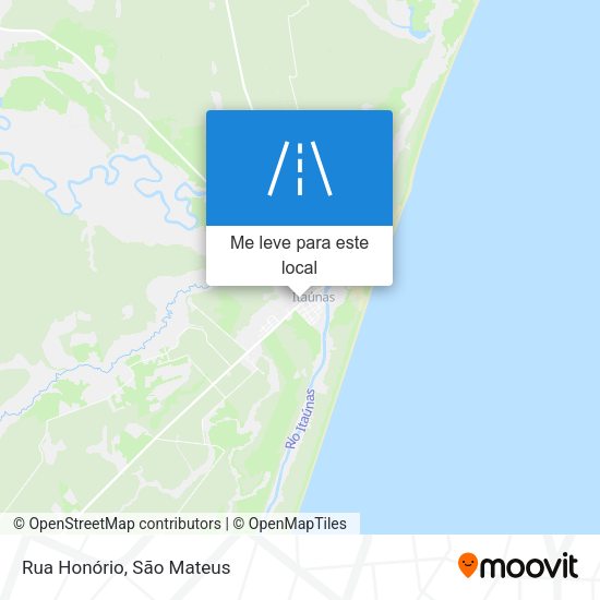 Rua Honório mapa