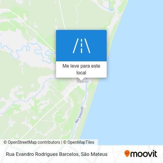 Rua Evandro Rodrigues Barcelos mapa