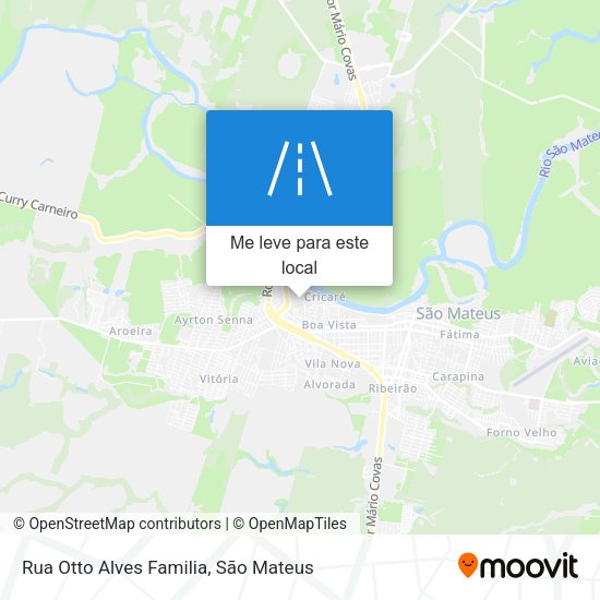 Rua Otto Alves Familia mapa
