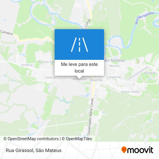 Rua Girassol mapa