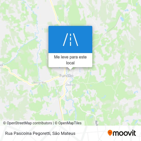 Rua Pascoína Pegoretti mapa