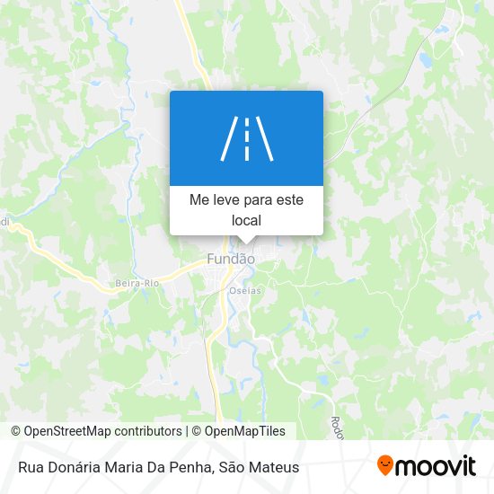 Rua Donária Maria Da Penha mapa