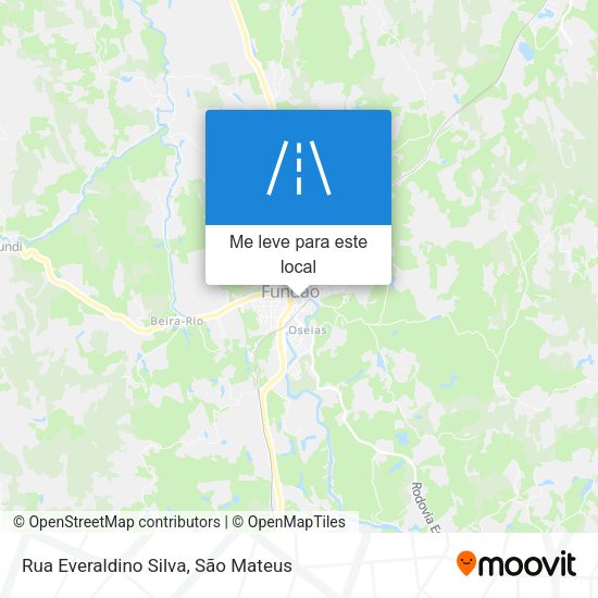 Rua Everaldino Silva mapa