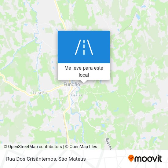 Rua Dos Crisântemos mapa