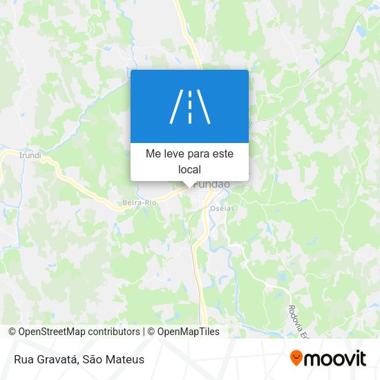 Rua Gravatá mapa