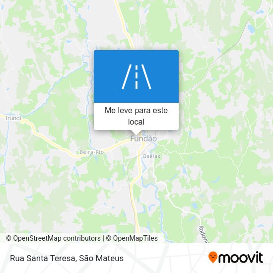 Rua Santa Teresa mapa