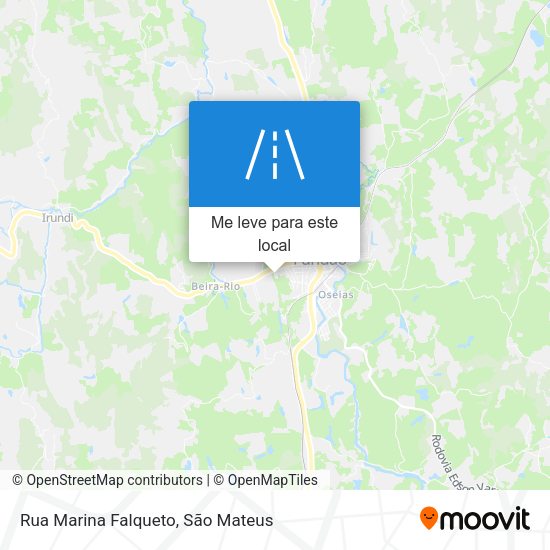 Rua Marina Falqueto mapa