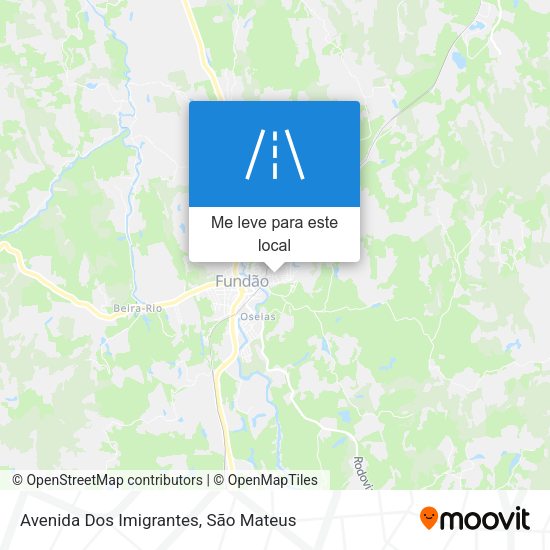 Avenida Dos Imigrantes mapa