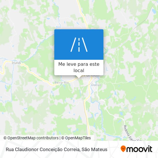 Rua Claudionor Conceição Correia mapa